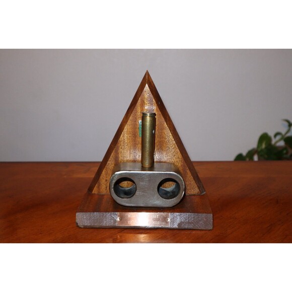 Vintage 1960s US Army Trench Art Award Plaque Tank Track Vehicle 63rd Armor Reg